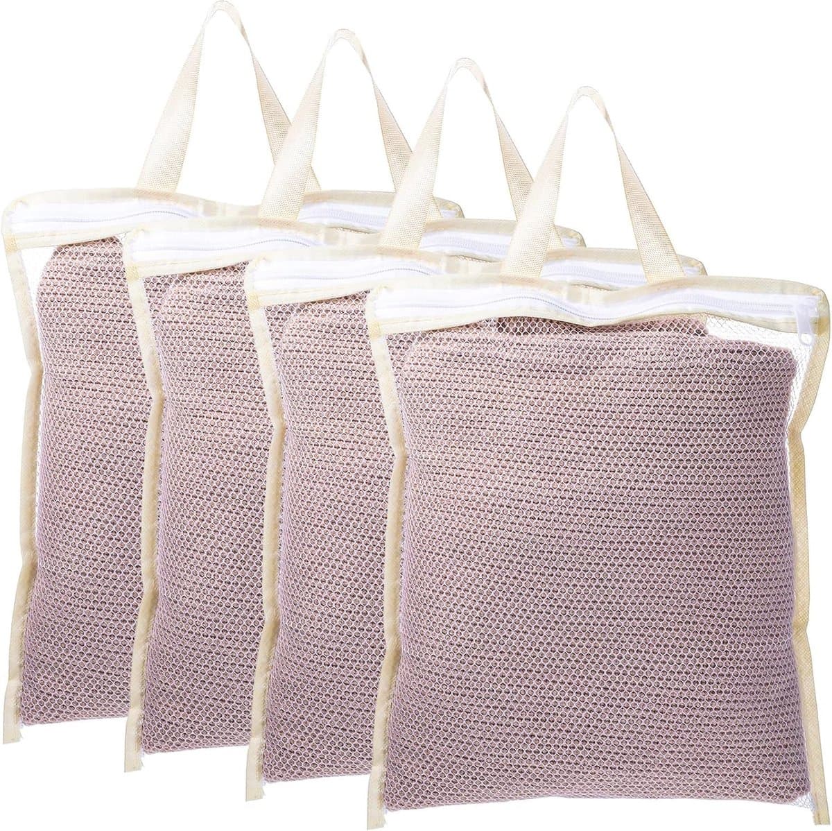Kleine Wasnetjes voor Delicate Kleding - 4 Stuks, Duurzaam en Ideaal voor Ondergoed, Sokken en Babykleding - Perfect voor de Wasmachine, 30x25cm — afbeelding 1