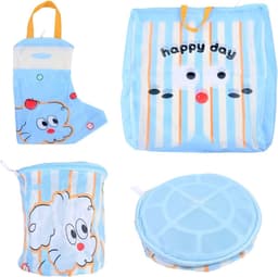 Set van 3 Wasnetten voor Wasmachine met Cartoon Hond Motief, Ideaal voor Ondergoed, Sokken en Reisaccessoires, Duurzaam met Rits en Ophanglus — thumbnail 1