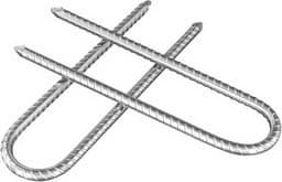 24 Stuks 20 cm U-vormige Grondankers voor Trampoline, Tent en Camping - Stevige Versterking voor Tuin en Sportactiviteiten — thumbnail 3