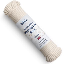 Multifunctionele Katoenen Waslijn, 10 Meter — thumbnail 1