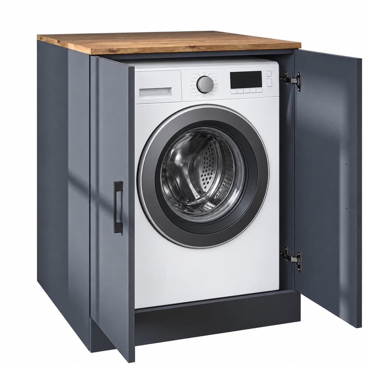 Roomart ATLANTIC-II Wasmachine Ombouwkast 70x90 cm - Onderkast - Antraciet Eiken — afbeelding 1