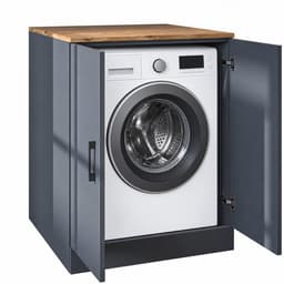 Roomart ATLANTIC-II Wasmachine Ombouwkast 70x90 cm - Onderkast - Antraciet Eiken — thumbnail 1