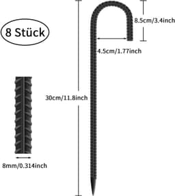 Set van 8 Grondankers voor Tent of Tuin — thumbnail 5