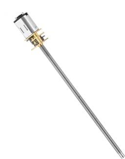 Metal Gearmotor, 6V 30RPM to 12V 600RPM, M4 x 100mm Shaft for RC — thumbnail 3