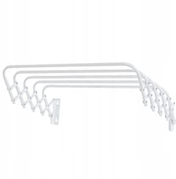 Harmonica - Droogrek 60cm, voor kleding en ondergoed, uitschuifbaar, wit, model 103, Sepio — thumbnail 1