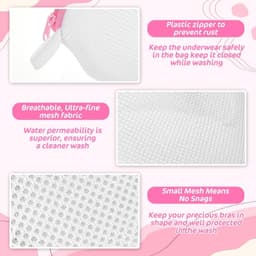 2 stuks wasnet voor bh's, ideaal voor de wasmachine, beschermt lingerie en delicate kleding — thumbnail 5