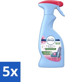 5 x Febreze – Textielspray – Roze Anjers – 375 ml - Voordeelverpakking - 5 stuks — thumbnail 3