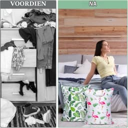 Grote Waterdichte Reiswaszakken met Handvat, Wasbare Tassen voor Vuile Kleding, Geschikt voor Zwemkleding, Gymkleding en Reisgebruik — thumbnail 3