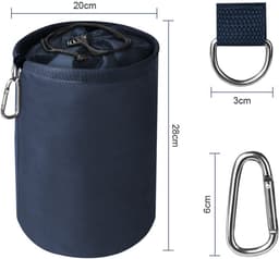 Wäscheklammerbeutel voor 150-200 Wäscheklammern, waterdicht met trekkoord, navy blauw — thumbnail 4