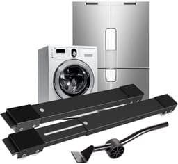 Dailygoods - Wasmachine-onderstel met wieltjes - Verstelbaar en antislip voor stabiliteit — thumbnail 1