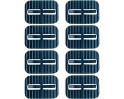 Vuilniszakhouders - Vuilniszakclips Klemmen - Afval Sorteren - Anti-slip Bevestiging - 6 x 4 x 1.2 cm - Blauw