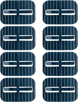 Vuilniszakhouders - Vuilniszakclips Klemmen - Afval Sorteren - Anti-slip Bevestiging - 6 x 4 x 1.2 cm - Blauw — thumbnail 1