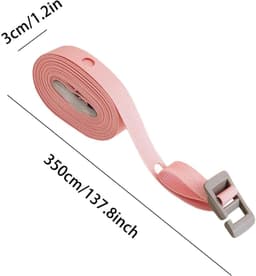 Waslijn Buiten - Droogtouw Verstelbaar - Kleding Drogen - Winddicht Ontwerp - 3.5 Meter - Roze — thumbnail 5