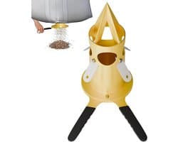 Big Bag Ontlader - Doseerapparaat Klep - Materiaal Doseren - Versterkte Beitelpunt - 50 x 50 x 50 cm - Geel