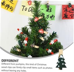 Houten Fotoclips - Kleine Wasknijpers - Decoratie Ophangen - Metalen Veer - 3.5 cm - Groen — thumbnail 5