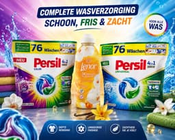 Persil 4in1 Discs Color & Universal + Lenor Wasverzachter – Mega Bundel – 2 x 76 Wasbeurten Persil – 152 Wasbeurten – Complete Wasverzorging — thumbnail 4