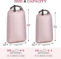 Waterdichte nylon waszak voor reizen, organizer voor vuile kleding, nat-droog tas voor zwemmen en sportschool, ideaal voor onderweg — thumbnail 1
