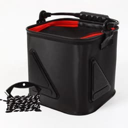 Aas Emmer - Hengelsport Mand - Aas Vers Houden - Anti-Ontsnapping Ritssluiting - 27x27x7 cm - Zwart — thumbnail 2