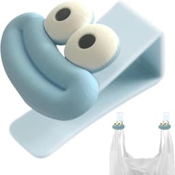 Vuilniszakhouder Clips - Zak Klemmen - Ruimte Ordenen - Creatieve Cartoon Look - 15 x 5 x 9 cm - Blauw — thumbnail 1