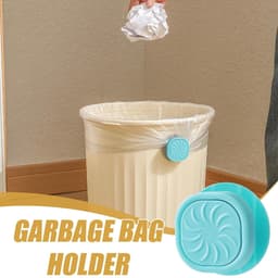 Afvalzak Clips - Vuilniszak Houder - Afval Beheer - Vergrendelingsontwerp - Tot 96 Liter - Blauw — thumbnail 2