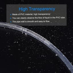 Flexibele PVC Slang - Lichtgewicht - Duidelijke Vinyl - 2,5 mm ID 4 mm OD 5 m Lengte - Water Olie Lucht Leiding - Geschikt voor - Kunststof - PVC Slang. — thumbnail 4