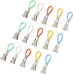 Dailygoods - 15 Stuks Kleurrijke Metalen Clips voor Theedoeken en Handdoeken - Multifunctionele Handdoekclips — thumbnail 1