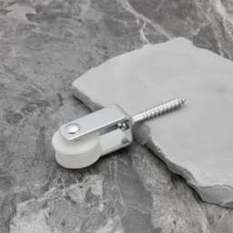 Dailygoods- Katrollen 25mm - Nylon Katrollen - Takel voor Binnen - Opknoping - Compacte Montage 38x6mm - Slijtvast en Ruimtebesparend - Waslijnkatrollen — thumbnail 4