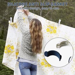 Grote Wasknijpers - Handdoek Klemmen - Wassen Ophangen - Sterke Klemkracht - 15 Stuks - Blauw — thumbnail 3
