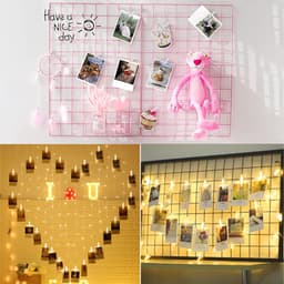 50 stuks hangende clips, doorzichtige wasknijpers, transparante kunststof klemmen, mini-klemmen, kleine hangende veerclips voor het ophangen van foto's, lichtsnoeren — thumbnail 3