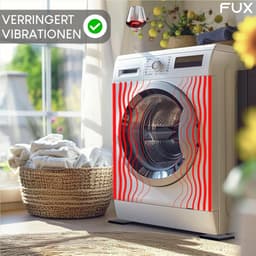 Wasmachine Onderlegger - Anti-Vibratie Mat - Geluid Dempen - Recycled Rubbergranulaat - 4 Stuks 90mm - Zwart — thumbnail 3