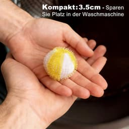 SnelShoppen - 8 stuks herbruikbare dierenhaarverwijderaar wasmachine, pluisballen voor effectief verwijderen van huisdierhaar, ultrafijne vezels, veil — thumbnail 2