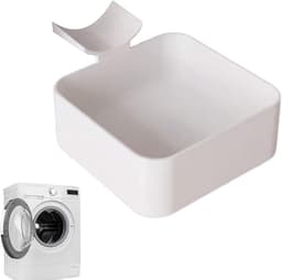 Lekbak Wasmachine - Wateropvangbak - Opvangbak - Universele Wasmachine Lekbak - Afvoerbak Voor Wasmachines - 16 × 12 × 4.5 Cm - Eenvoudig Te Installeren - Afvoerbak - Geschikt Voor Appartementen, Garages En Huurwoningen - Wit — thumbnail 1
