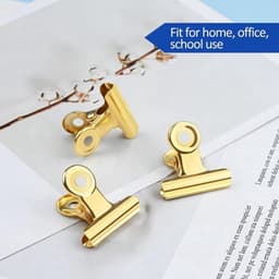Verpakking van 30 - 1,22" (31 mm) mini metalen scharnierclips - kleine bull clips - ordners/rekeningklemmen - voor kantoor/thuis/school/winkel — thumbnail 3