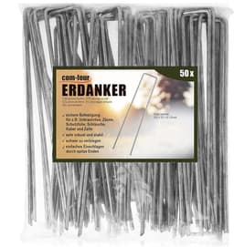 SnelShoppen - 50 Stuks Grondankers van Gecoat Staal - Stevige Grondspijkers voor Tuin, Camping en Beveiliging van Onkruiddoek en Folies - 200x25x3.8 m — thumbnail 1