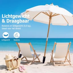SnelShoppen - Heavy Duty Grondspike Parasolstandaard & Grondanker voor Wasdrogers, 6-Weg Spiraal, Verstelbare Knoppen (2.5-5cm) - Ideaal voor Strand, — thumbnail 2