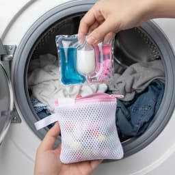 Luxe Waszakken voor Delicate Stoffen, 5 Stuks Herbruikbare Mesh Waszakken met Rits, Ideaal voor Reis en Wassen van Kleding — thumbnail 3
