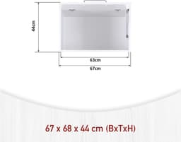 Interlink Lifestyle Studio Flow Wasruimtecombinatie Bundel 05 - Wit - 134 x 68 x 208 cm - Complete wasruimte met wasmachinekast en opbergkast — thumbnail 5