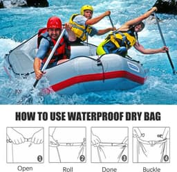 Zak Hoge Kwaliteit Polyester-TAFT Waterdichte Tas Voor Watersport en Bootsport, zwart, 70L, Sinicism — thumbnail 2