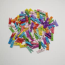 Wasknijpers met Regenboog Kleuren Decoratieve Clips voor Opknoping Kleding Ambachten Kunstwerk Display — thumbnail 3
