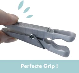 Wasknijpers van kunststof, duurzaam en herbruikbaar, ideaal voor wassen en drogen, compact en licht design, eenvoudig te bedienen — thumbnail 5