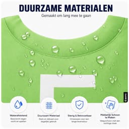 BOTC Wasmand - Waszak - Laundry basket - Wassorteerder - 38x63 cm - waszak vouwbaar - draagbaar wasbox - Groen — thumbnail 3