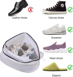 Waszakken voor Schoenen - Polyester - Duurzame Ritssluiting - Opvouwbaar - Voor Wassen en Organiseren — thumbnail 4