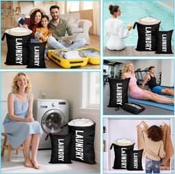 Reis Waszakken - Waterdicht Nylon - Handvatten voor Gemakkelijk Transport - Dubbele Rits - Voor Diverse Toepassingen — thumbnail 4