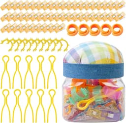 Naaiclips Set - Stofklemmen - Stoffen Vasthouden - Antislip Grip - 76 Delig - Multicolor — thumbnail 4