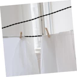 Draagbare Waslijn - Droogtouw Buiten - Kleding Drogen - Windbestendig Ontwerp - 6 Sets - Zwart — thumbnail 4