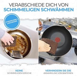 8-delige set afwasnetten, platte netten, grote microvezeldoeken, duurzaam en praktisch voor langdurig gebruik met roestvrij staal, siliconen en porselein — thumbnail 2