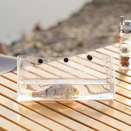 Vistransportcontainer - Vis weegzak Levende vis zak - Vissen observeren - SNAP Opening en Sluiting - 26x11.5x6.5 cm - Transparant — thumbnail 3