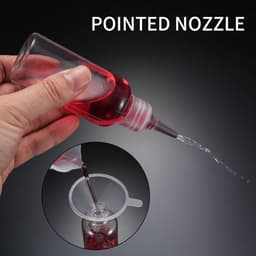 Knijpflessen Set - Kunststof - 5 stuks van 100 ml en 5 stuks van 60 ml - Inclusief trechter en etiketten - Voor Keuken en Creatieve Toepassingen — thumbnail 5