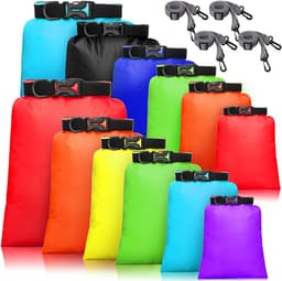 Waterdichte Dry Bag Set 6 Maten Lichtgewicht Zakken en Lange Verstelbare Schouderriem Outdoor Waterdicht Houden Gear Dry Bag Stuff Zakken voor Backpacken, Varen, Wandelen Camping — thumbnail 1