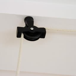 Ophangbaar Plafond - Zwart - 140cm (L) x 56cm (B) x 14cm (H) - 6 houten latten - Eenvoudig te bevestigen - duurzame grenenhouten latten — thumbnail 4